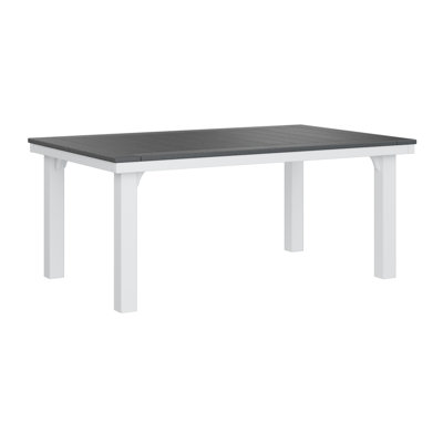 Berlin Gardens Homestead Regular Top With White Base Rectangular Dining Table