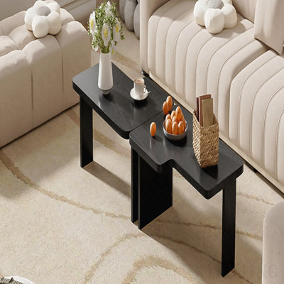 Ensemble de tables basses, conception d'épissage minimaliste moderne