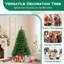 Arbre de Noël artificiel 5 pi avec 5 branches, 400 lumières DEL blanc chaud-687959123