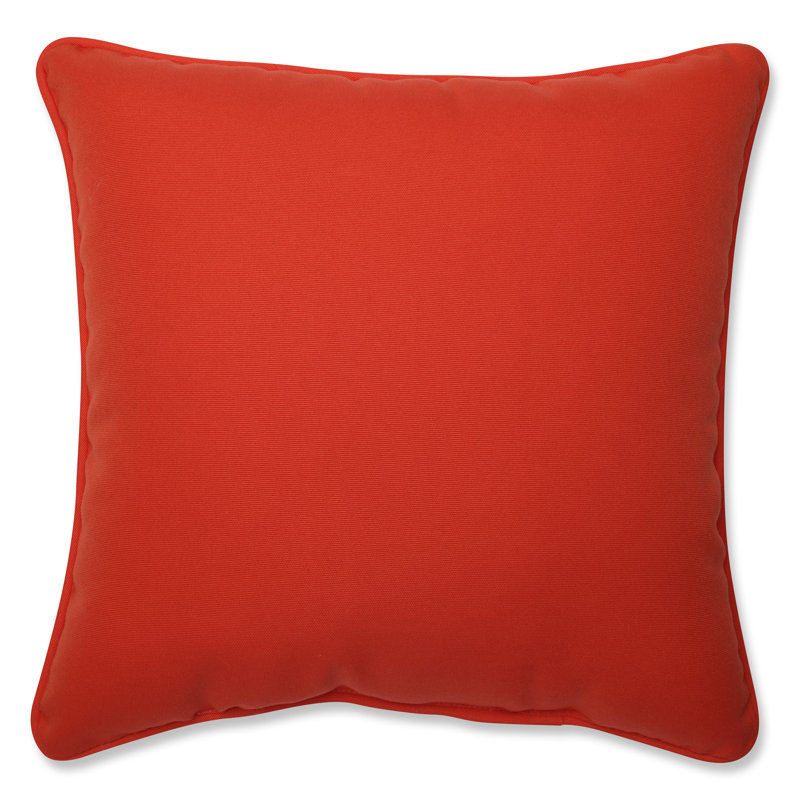 Allee Outdoor/Indoor Throw Pillow, Mango