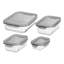 SmartStore Glass Food Container 0.25 L, 0.75 L, 1.6 L & 2.7 L With Airtight Lid