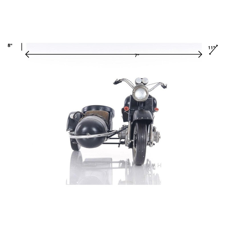 Moto décorative en métal
