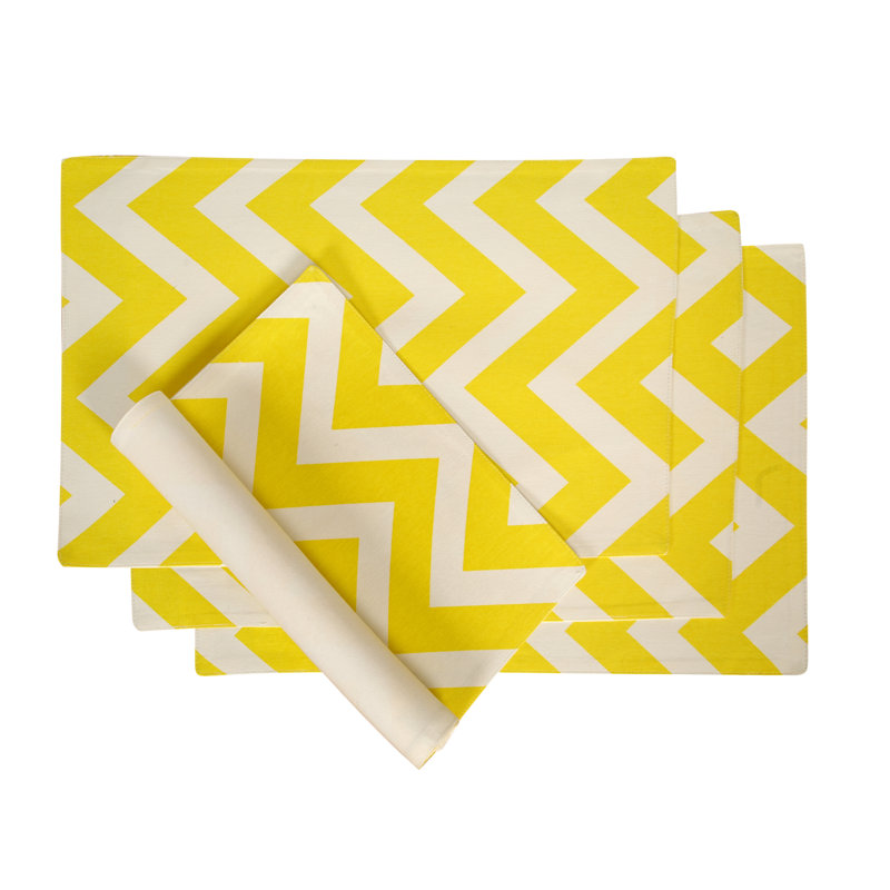 Hanner Cotton Geometric Rectangle Placemat