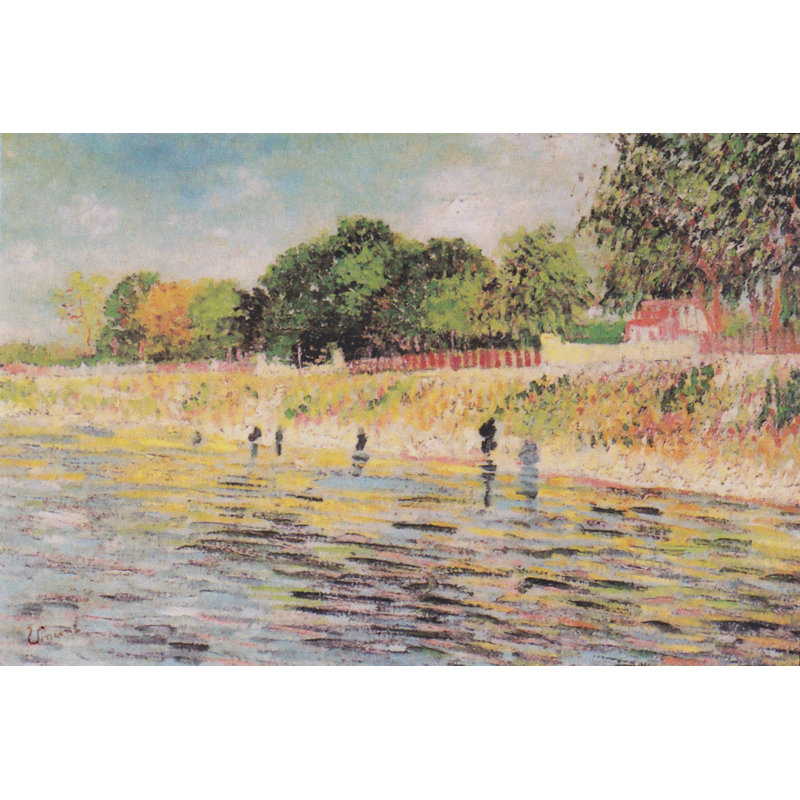 "Bank of the Seine", reproduction sur toile tendue, H 24 po x l 36 po