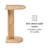 Bobby Solid Wood C Shaped End Table-895541860