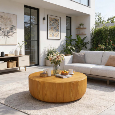 Round Indoor Outdoor Coffee Table
