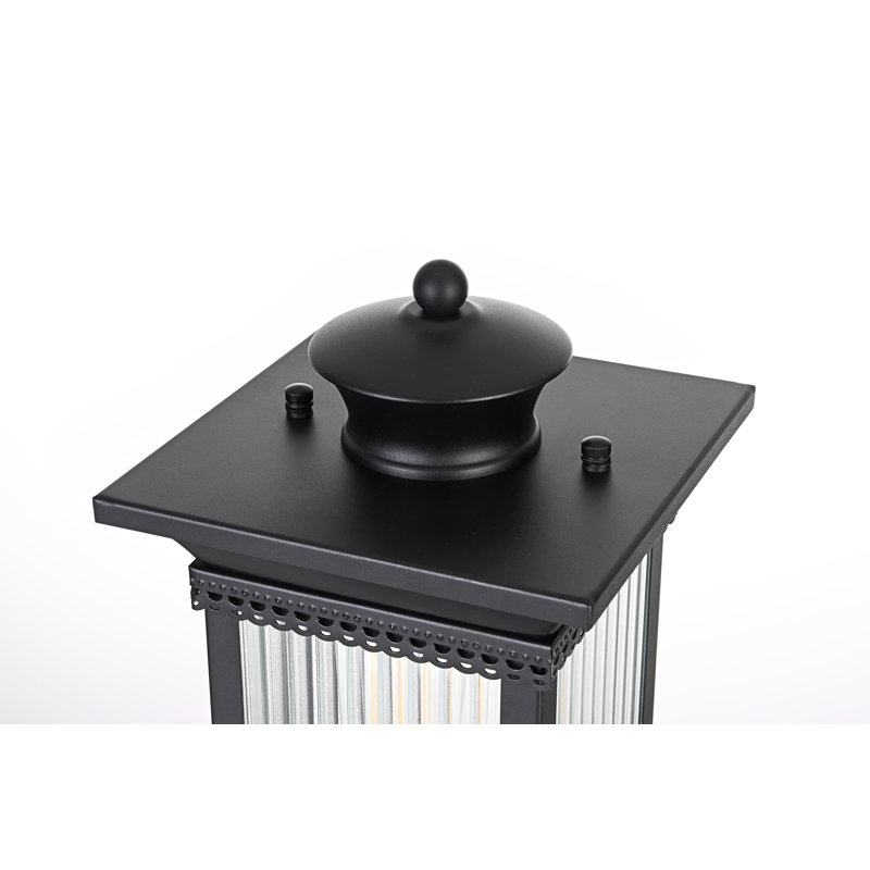 Lampadaire d'extérieur noir 7,5 pouces Framhild