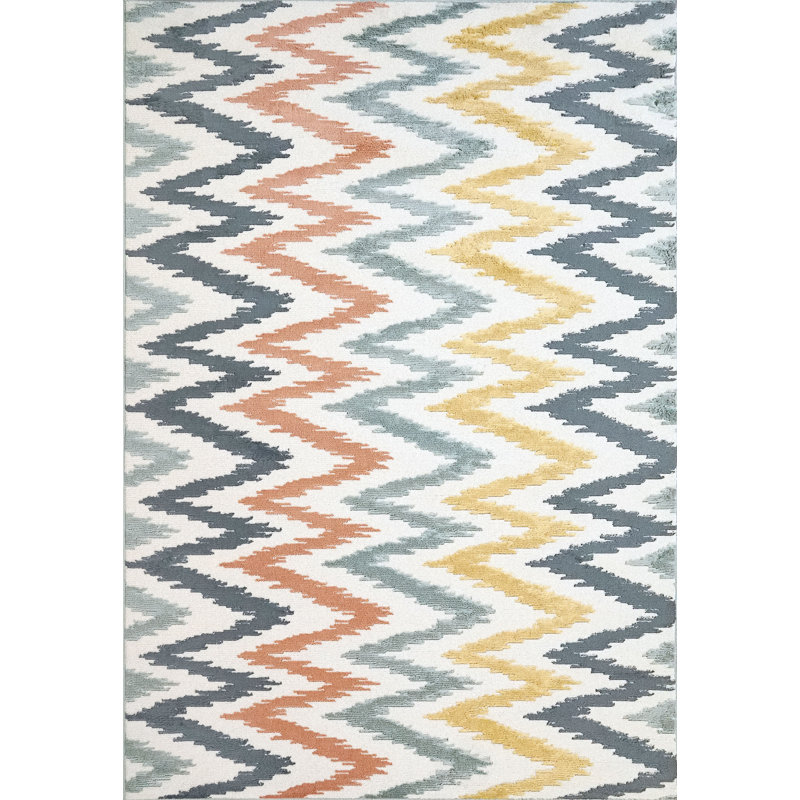 Chevron Indoor Rug, Rectangle 5' x 7'