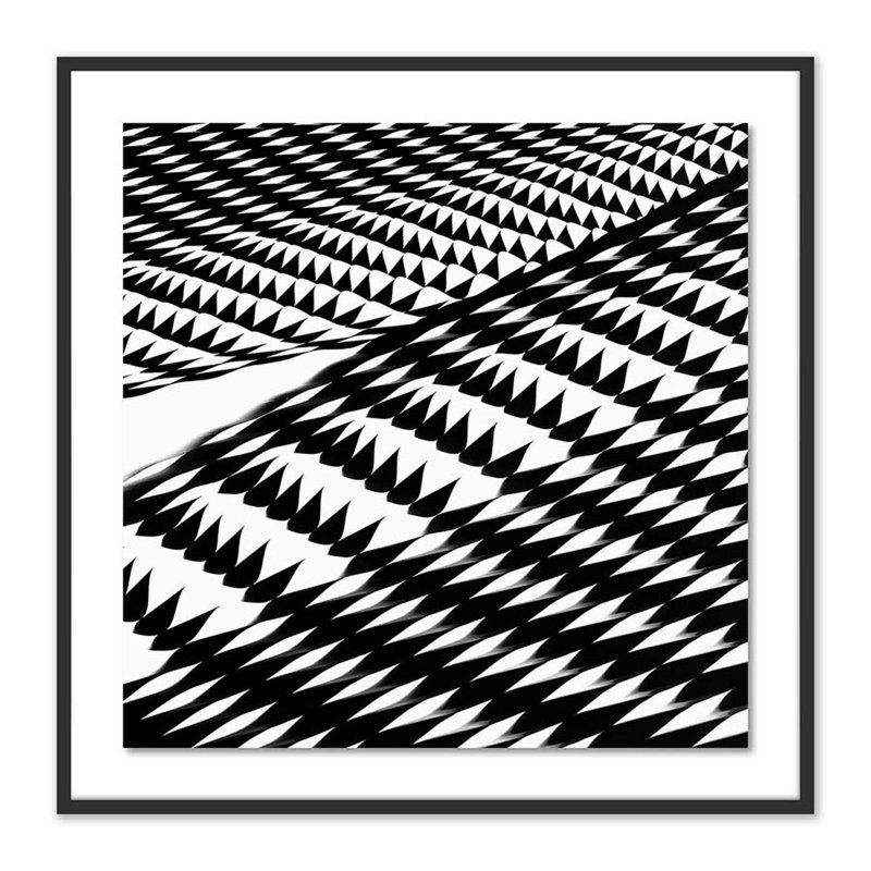 Space And Time Print by Shawn Thomas, Black, 40" H x 40" W x 2.5" D