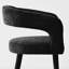 Fauteuils de salle à manger en tissu texturé Hennigan -1587192335