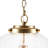Luminaire suspendu 1 lumière en verre nervuré 1 lumière-1613249231