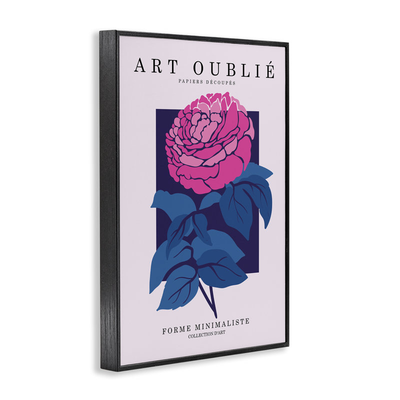  Peony Gallery, affiche giclée par Incado, H 18 po x l 12 po, Giclée encadrée noir minuit