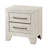 Ava Nightstand, 2 Drawers W Antique Silver Bar Handles, Dusty Gray
