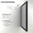 Amara Tempered Glass and Aluminum Alloy Framed French Cleat Mounted Wall Mirror-969131638