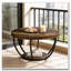 Table ronde à 2 niveaux, table de voeux en bois, table basse-1403335892
