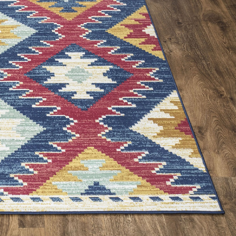 Woolley Geometric Indoor / Outdoor Area Rug, Rectangle 120 x 170cm