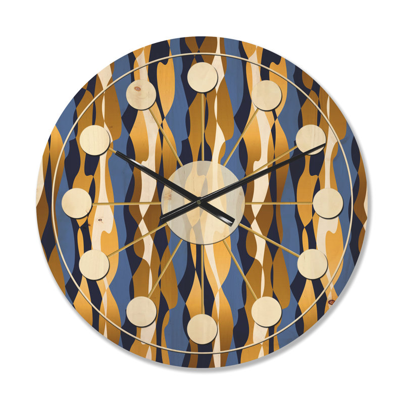 Horloge murale rétro Mid-Century, Moyenne