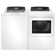 GE Appliances 7.4 Cu. Ft. Natural Gas Dryer Sensor Dry Reversible Door in White
