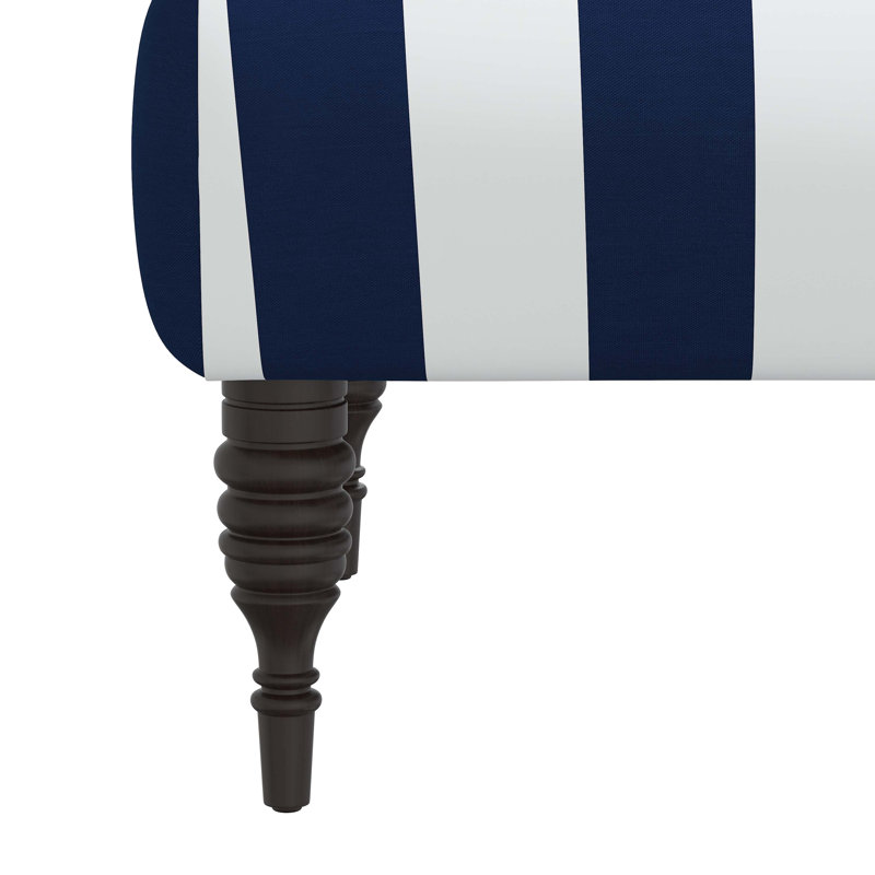 Fairhope Upholstered Armchair, Canopy Stripe Navy