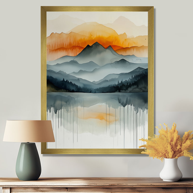 Odilon - Landscapes Wall Art, 20" H x 12" W, Reproduction encadrée d'une seule photo, Gold