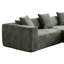 Canapé modulaire de 105 po de large avec repose-pieds
