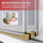 UKS04 56 to 60 in. x 66 in. H Frameless Single Sliding Shower Door with U-Chanel and 3/8 in. (10mm) Clear Glass in Satin Brass-125096510-125096519
