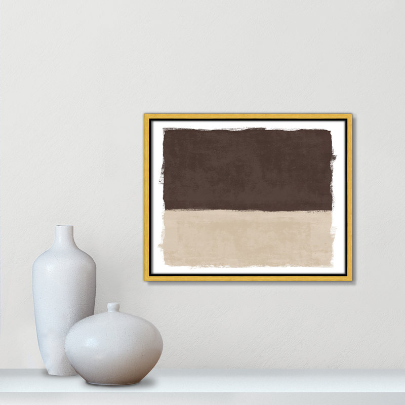 Brownie Sundae I - Version paysage imprimé par Natalie Carpentieri, 15.5'' W x 12.5'' H, Toile avec cadre, Flotteur doré