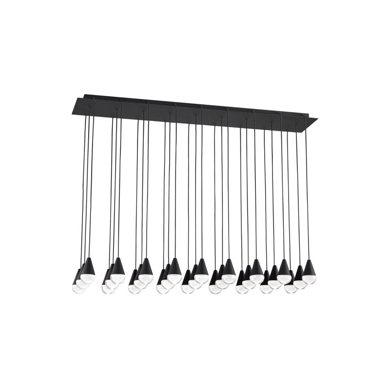 Cupola 27 - Light LED Pendant, Nightshade Black
