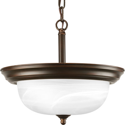 Plafonnier semi-encastré 2 lumières 13,25 po Constantia