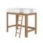 Lit mezzanine simple en bois massif Ambur-649291400