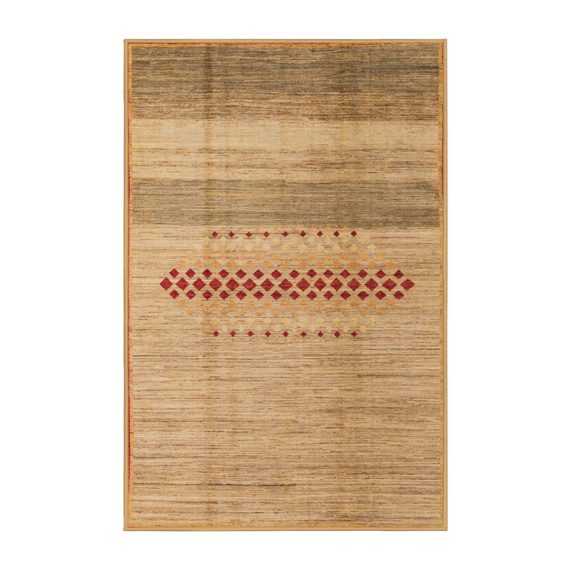 Abstract Indoor Rug, Rectangle 4' x 6'
