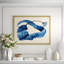 Horizontal Indigo Seagrass 1 Framed Print