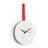 Minuet Contemporary Red Plastic Wall Clock