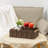 Cubesland PP Wicker Scalloped Edge Floating Shelves Baskets Set ...