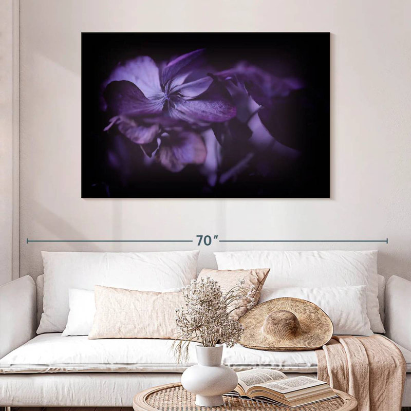 Fleur d'hortensia mauve Harnek, H 20 po x l 30 po