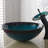 Nei Glass Circular Vessel Bathroom Sink