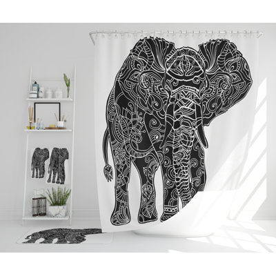 Nelsi Polyester Shower Curtain Set