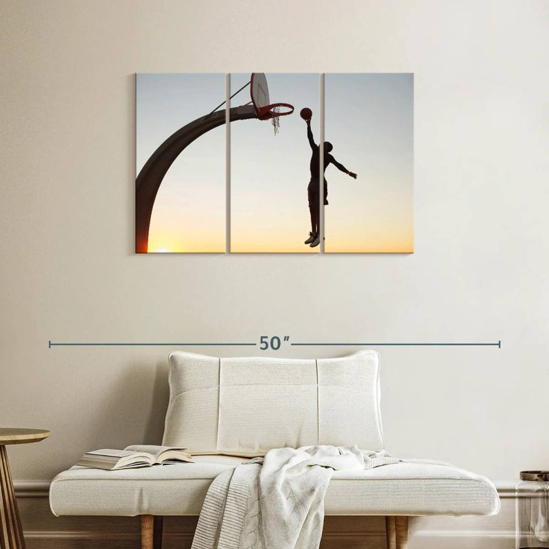 Sunset Slam Dunk, 24" H x 38" W