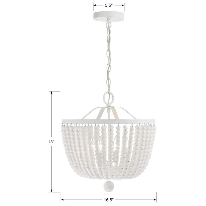 4 - Light Dimmable Empire Chandelier