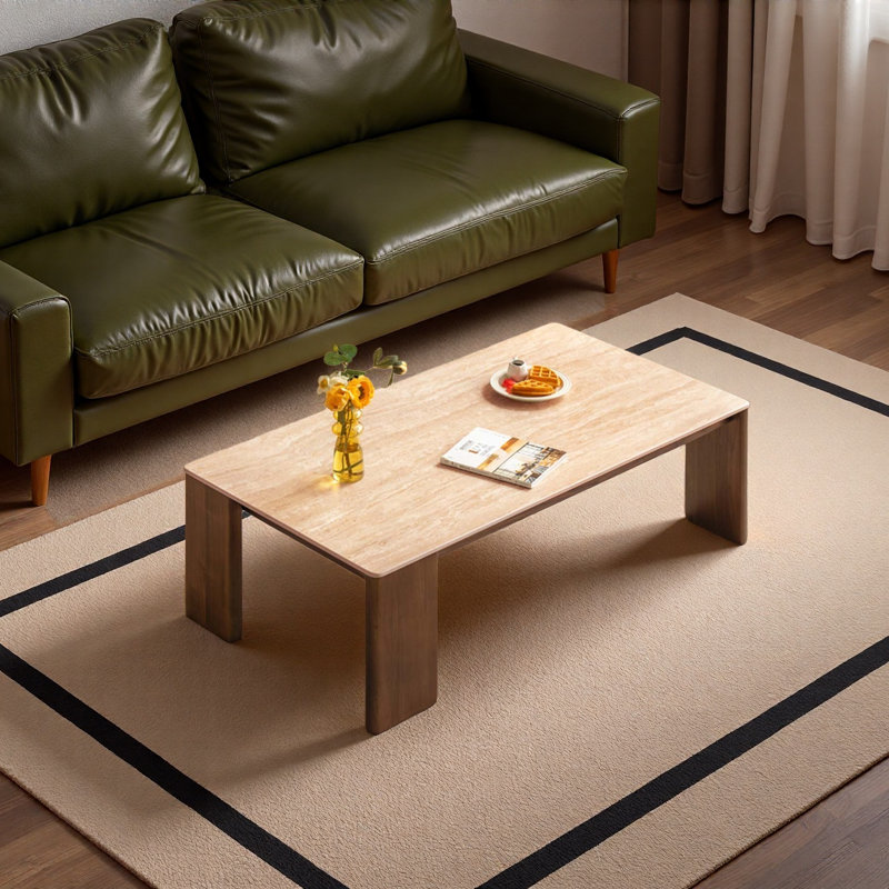 Retro Rectangular Rockboard Coffee Table