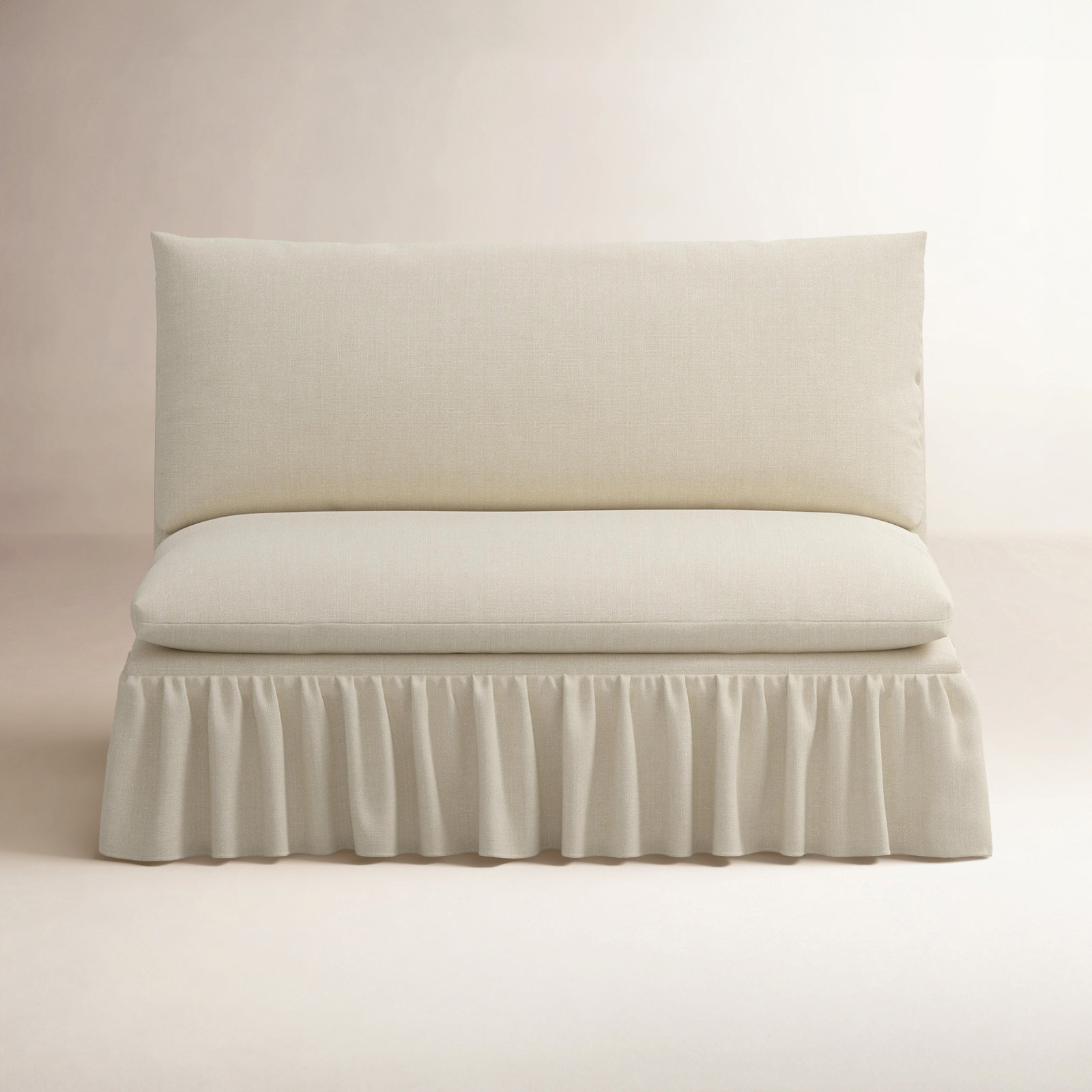 Thelma Settee, Relaxed Linen Cream