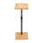 Bamboo Couch Tray Table Height Adjustable C-Shaped End Table With Slots 2 Tier Sofa Side Table For Living Room & Bedroom
