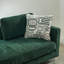 Chaise longue en chenille de 77,5 po de largeur avec chenilles et pieds en métal-130603477