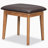 43.3" Classic Wood Makeup Vanity Set with Flip-top Mirror and Stool,Dressing Table with Three Drawers and Storage Space