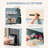 Playset 3 Wooden Refrigerator Play Kitchen Toy for Kids