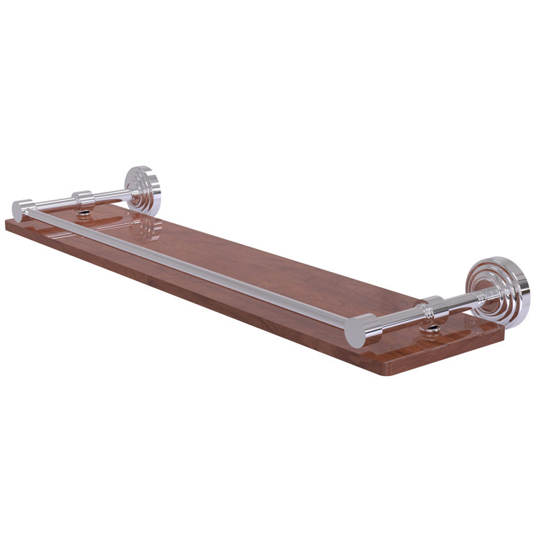 Beresford Bracket Shelf, Polished Chrome, 3" H x 22" W x 5" D