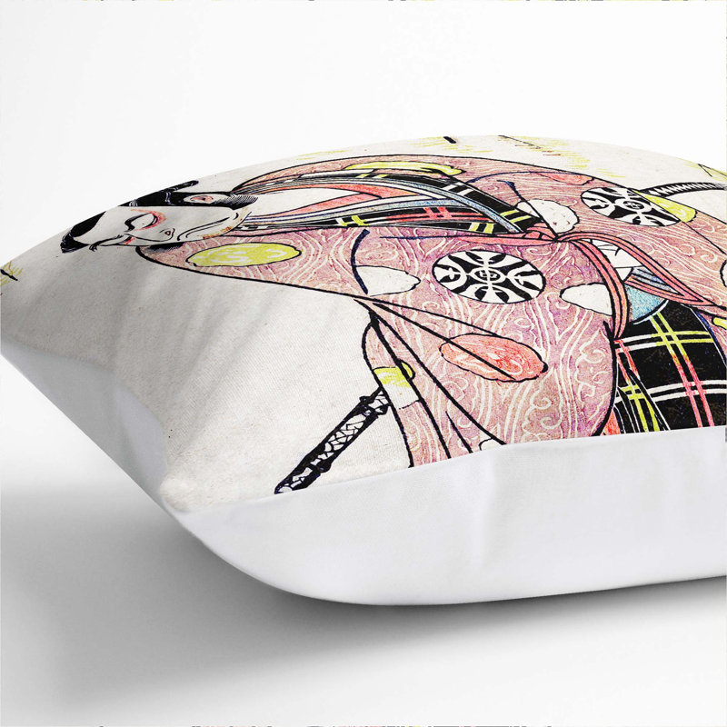 Square Cushion, 40cm H x 40cm W x 15cm D, White
