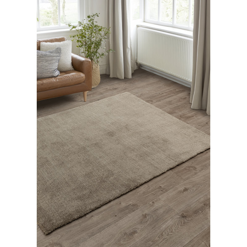 Aikin Solid Colour Shag Area Rug, Rectangle 160 x 230cm