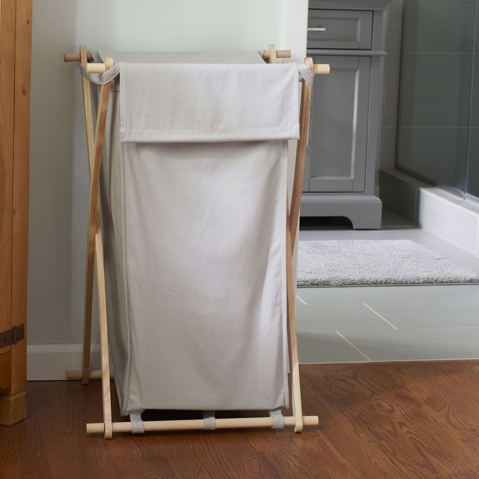 Joan Laundry Hamper, Gray