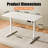 ERGOMAKER Electric Standing Desk，Height Adjustable Desk，47 x 23.6 Inches，with Splice Board，Child Lock & Memory Function,White-122057584-129105979